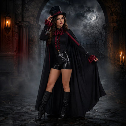 Vampire Costume Adult Classic Halloween Design