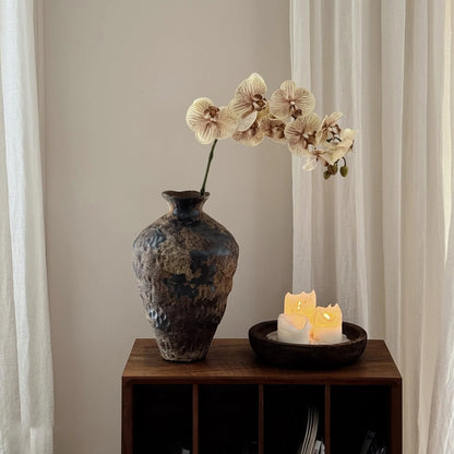 Vase Handcrafted Ceramic Stone Texture