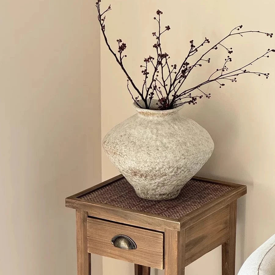 Vase Handcrafted Ceramic Stone Texture