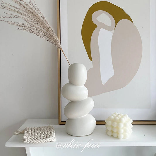 Vase Layered Ceramic Modern Sculpture