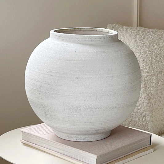 Vase Natural Stone Textured 28cm