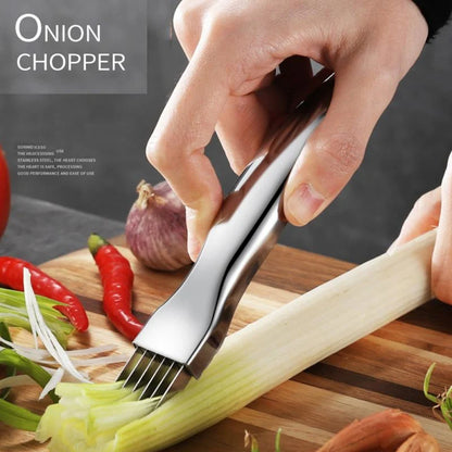 Vegetable Chopper Slicer Stainless Steel Multi-Shape Cutting