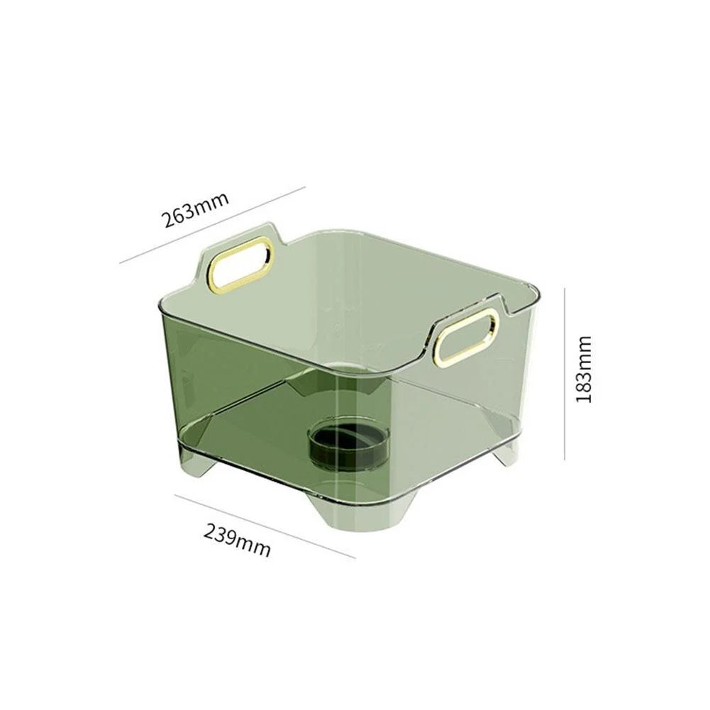 Vegetable Washing Basket Stackable Quick-Drain Plastic Sieve