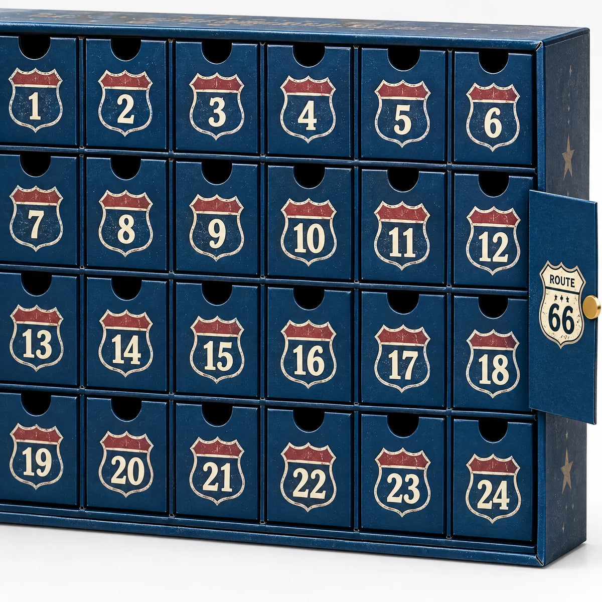 Vehicle Advent Calendar 24 Die-Cast Models Reusable Display Box