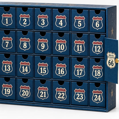Vehicle Advent Calendar 24 Die-Cast Models Reusable Display Box