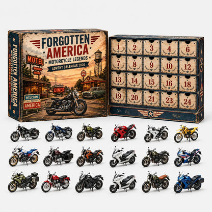Vehicle Advent Calendar 24 Die-Cast Models Reusable Display Box