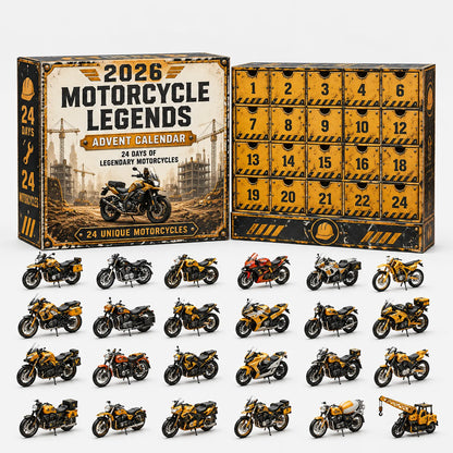 Vehicle Advent Calendar 24 Die-Cast Models Reusable Display Box