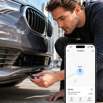 Vehicle GPS Tracker Real-Time Magnetic Mount Rechargeable