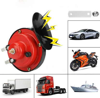 Vehicle Horn Dual-Tone 12V Weather-Resistant ABS