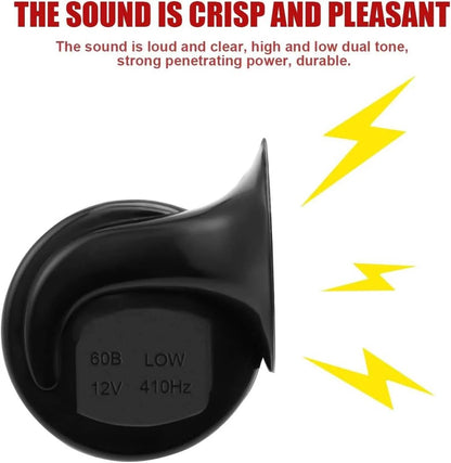 Vehicle Horn Dual-Tone 12V Weather-Resistant ABS