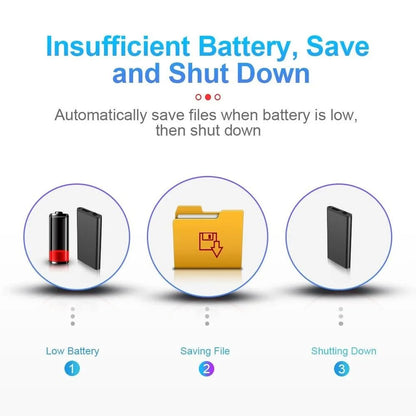 Voice Recorder Voice-Activated Recording 32GB Storage 50-Hour Battery Life