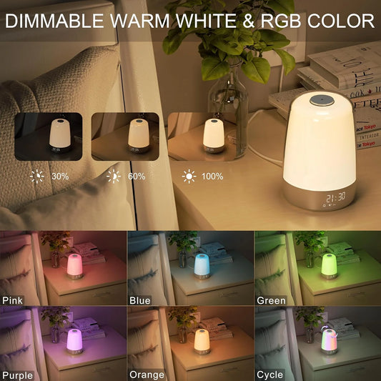 Wake-Up Lamp Sunrise Simulation USB-C Rechargeable & Portable