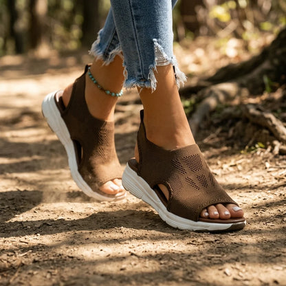 Walking Sandals Adjustable Straps Cushioned Arch Support