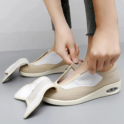 Walking Shoes Adjustable Wide Fit Breathable Lightweight Orthopedic Support