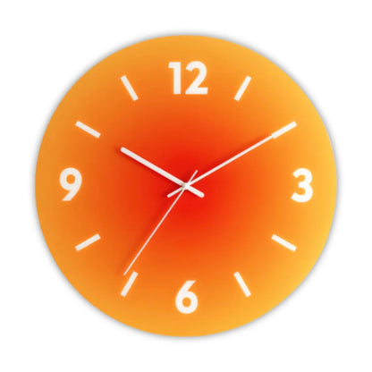 Wall Clock Silent Quartz Glass Face 11.8 Inch
