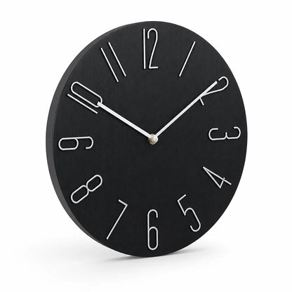 Wall Clock Silent Quartz Movement Minimalist Design