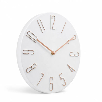 Wall Clock Silent Quartz Movement Minimalist Design