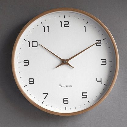 Wall Clock Silent Quartz Movement Minimalist Design 9.45 Inch