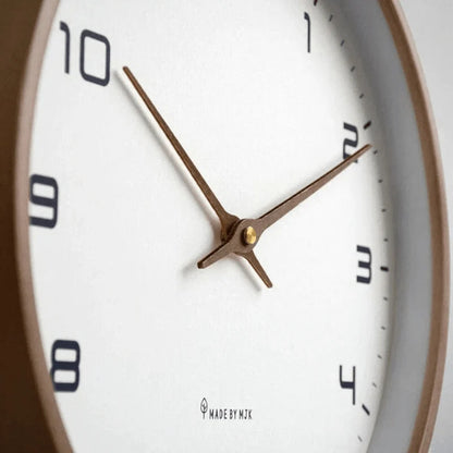 Wall Clock Silent Quartz Movement Minimalist Design 9.45 Inch