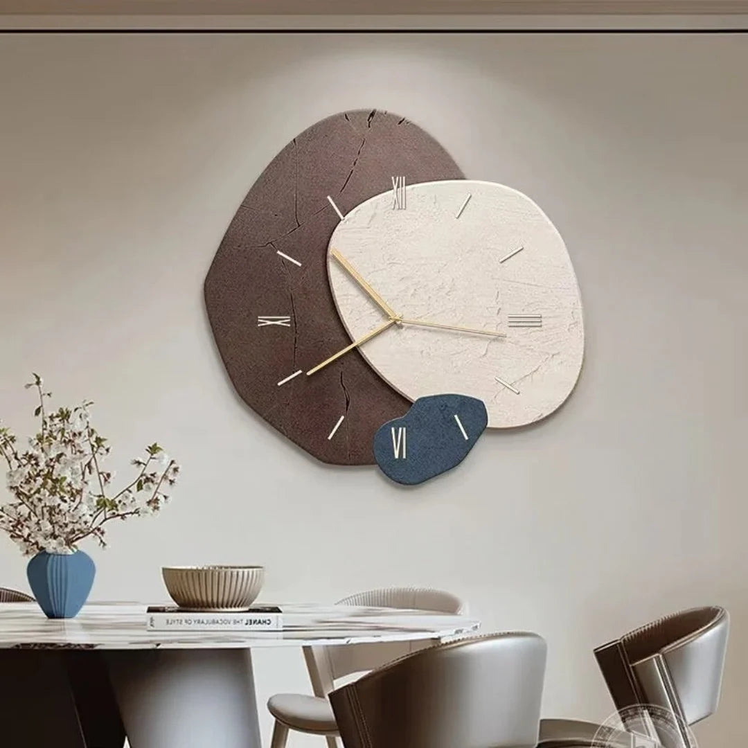 Wall Clock Wooden Silent Quartz LED Backlight