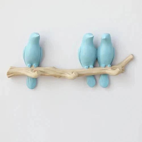 Wall Coat Rack Decorative Bird Solid Wood