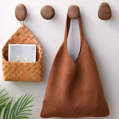 Wall Hook Set Walnut & Beech Set of 4