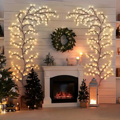Wall Lamp Branch Design 96 Warm White LEDs USB-Powered