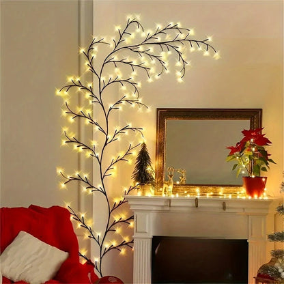 Wall Lamp Branch Design 96 Warm White LEDs USB-Powered