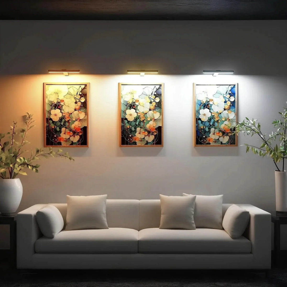 Wall Light Cordless Rechargeable 360° Rotating Head Dimmable LED