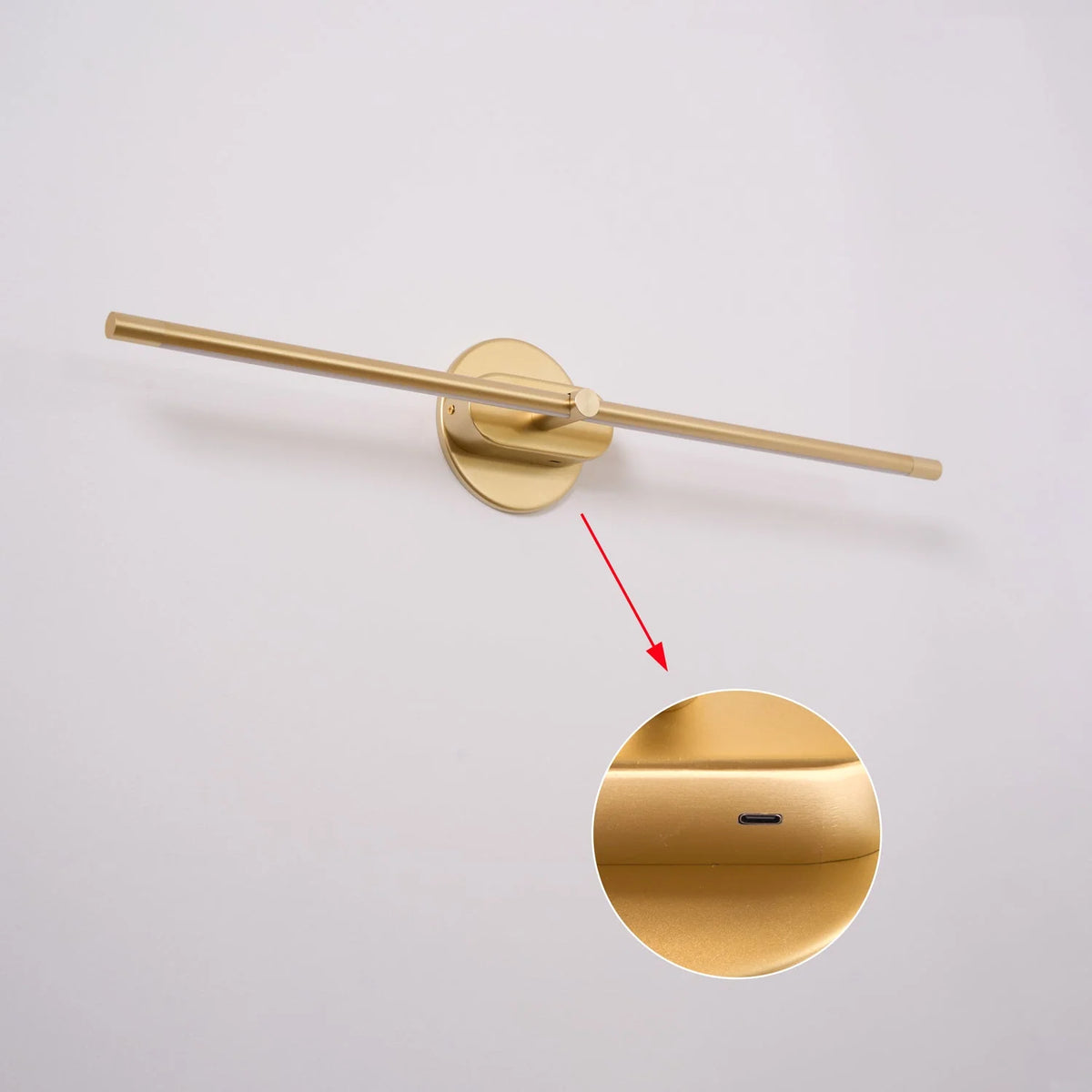 Wall Sconce Slim Linear USB Rechargeable Three Color Temperatures