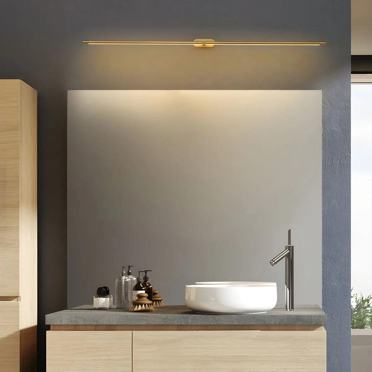 Wall Sconce Slim USB-Rechargeable Dimmable 3-Color Light