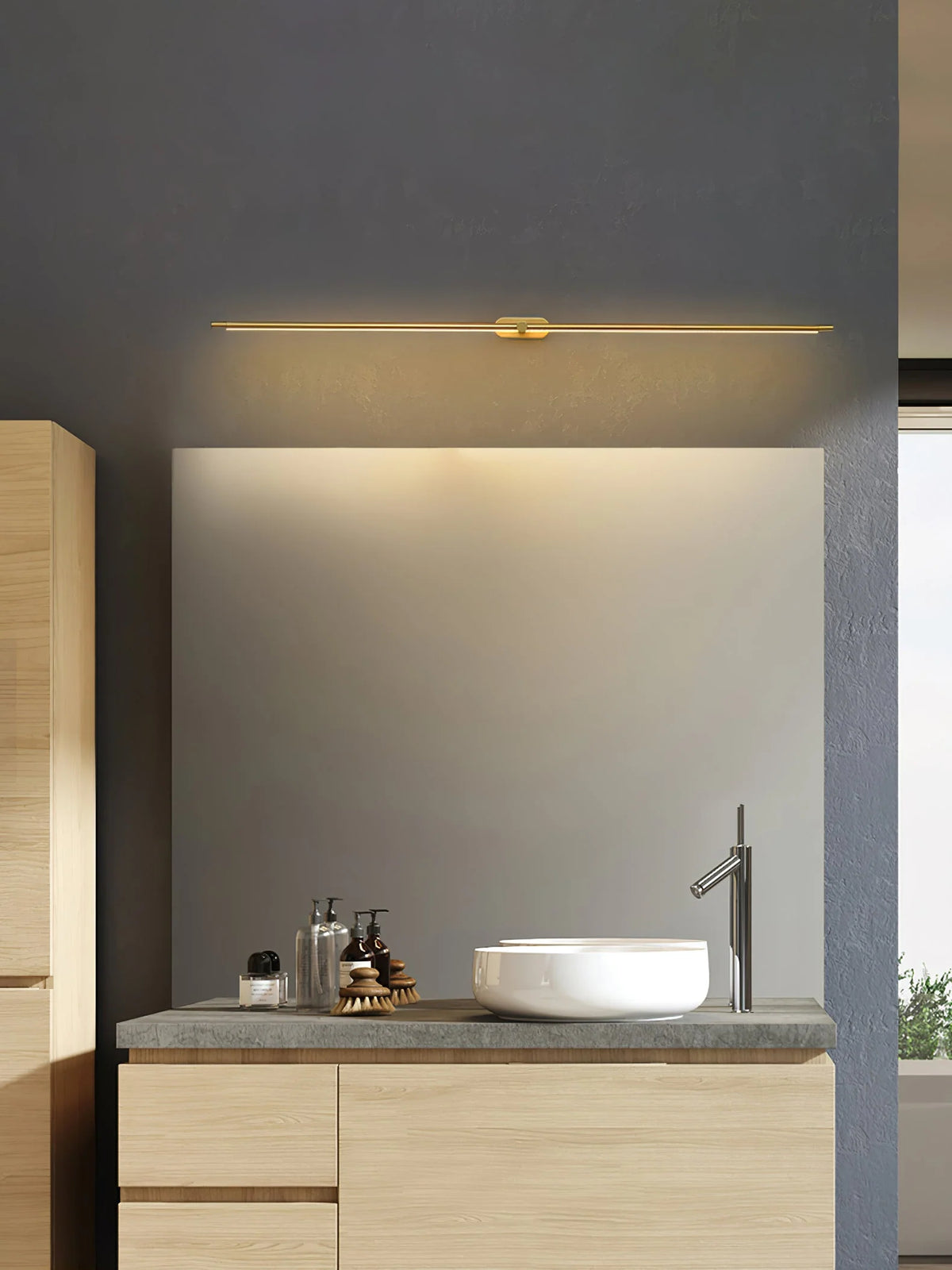 Wall Sconce Slim USB-Rechargeable Dimmable 3-Color Light