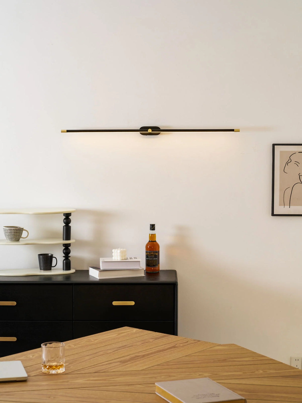 Wall Sconce Slim USB-Rechargeable Dimmable 3-Color Light