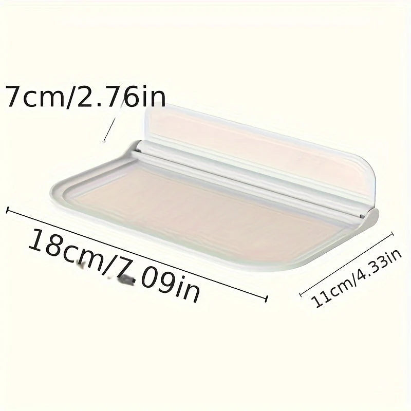 Wall Shelf Foldable No-Drill Adhesive Space-Saving Storage