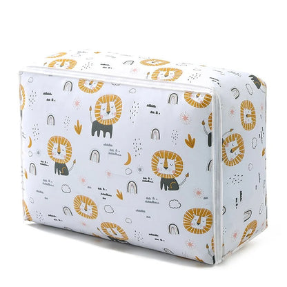 Wardrobe Storage Bag PEVA Large Capacity Zippered Quilt Pocket