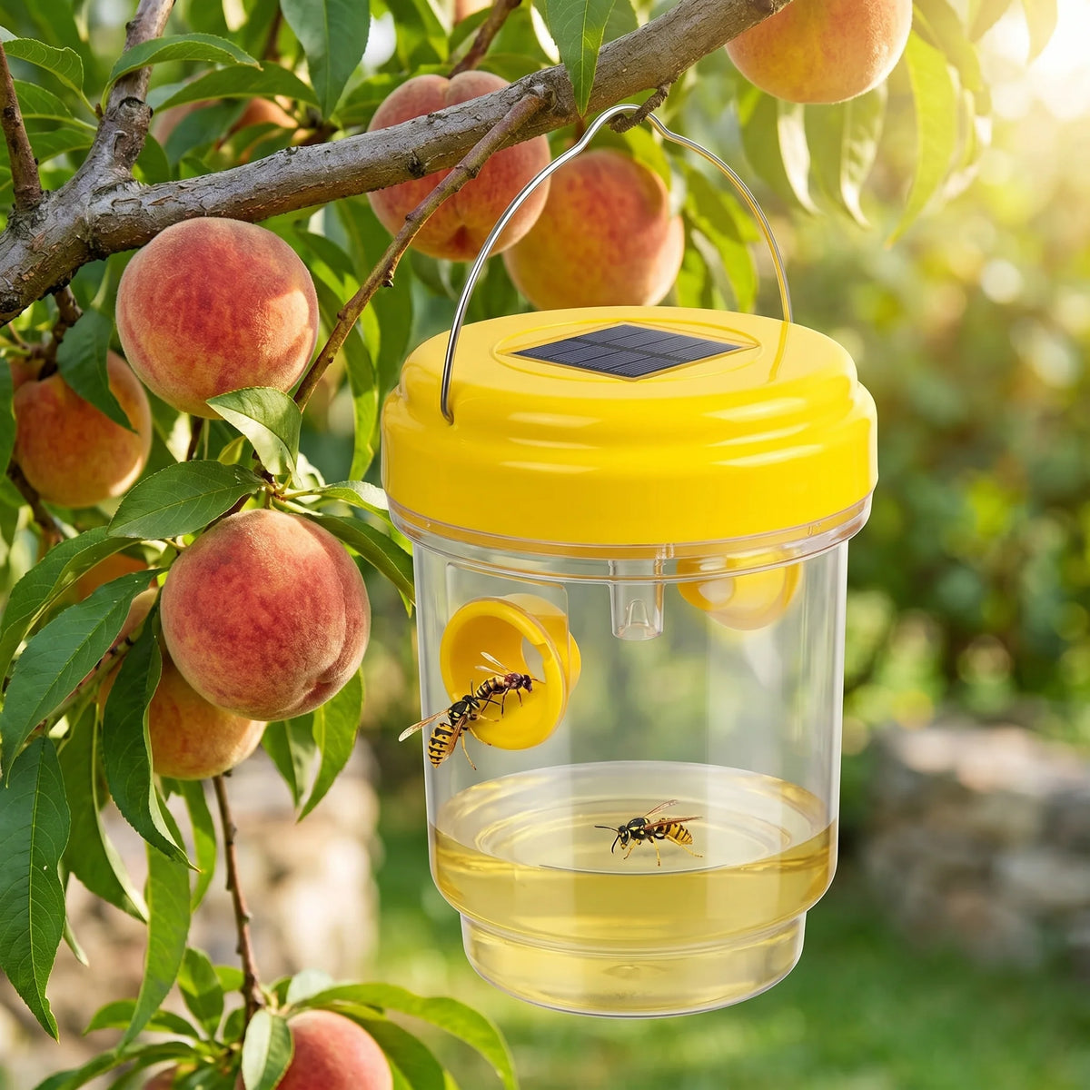 Wasp Trap Solar-Powered LED Hanging Set of 2