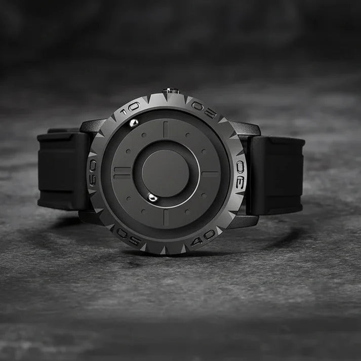 Watch Magnetic Ball Display Stainless Steel Mesh Band