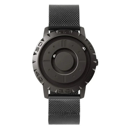 Watch Magnetic Ball Display Stainless Steel Mesh Band