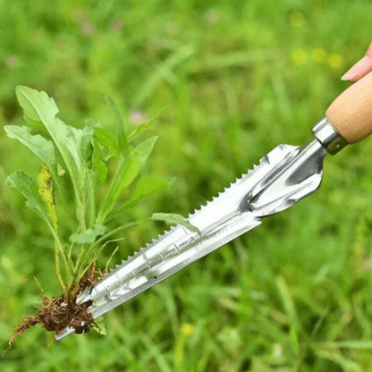 Weeding Tool Angled Blade Rust-Resistant Steel Non-Slip Grip