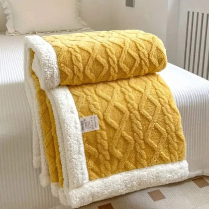 Weighted Blanket Soft Sherpa Glass Bead Filling Machine Washable