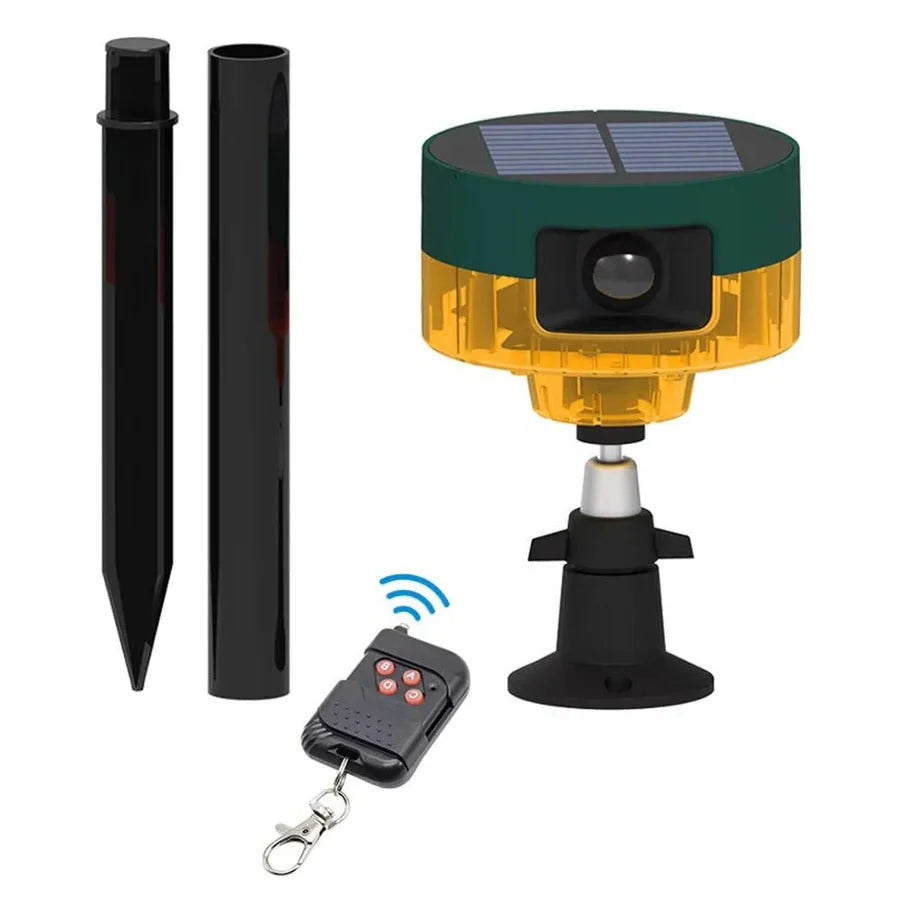Wildlife Repeller Solar Powered Motion Sensor 360-Degree Coverage