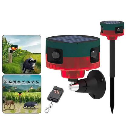 Wildlife Repeller Solar Powered Motion Sensor 360-Degree Coverage