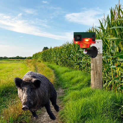Wildlife Repeller Solar Powered Motion Sensor 360-Degree Coverage