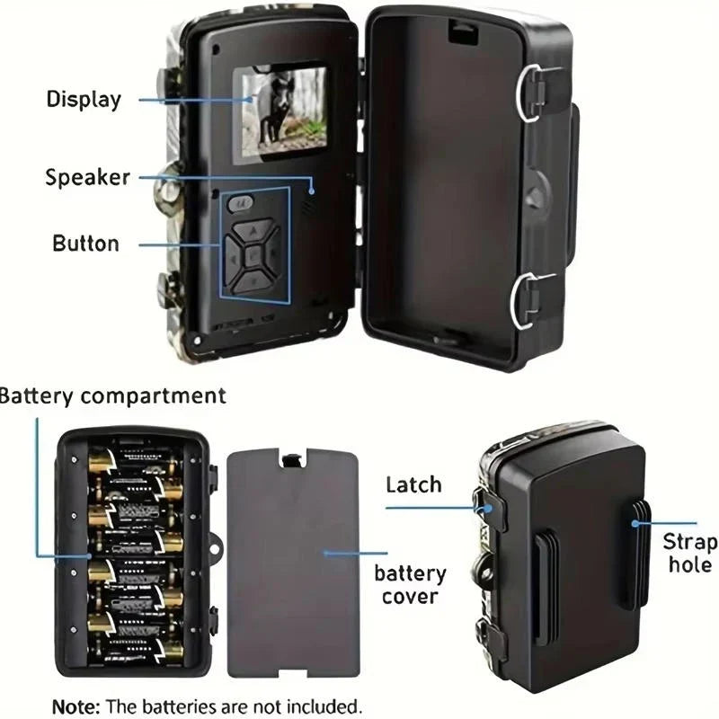 Wildlife Trail Camera No-Glow Infrared Night Vision Waterproof