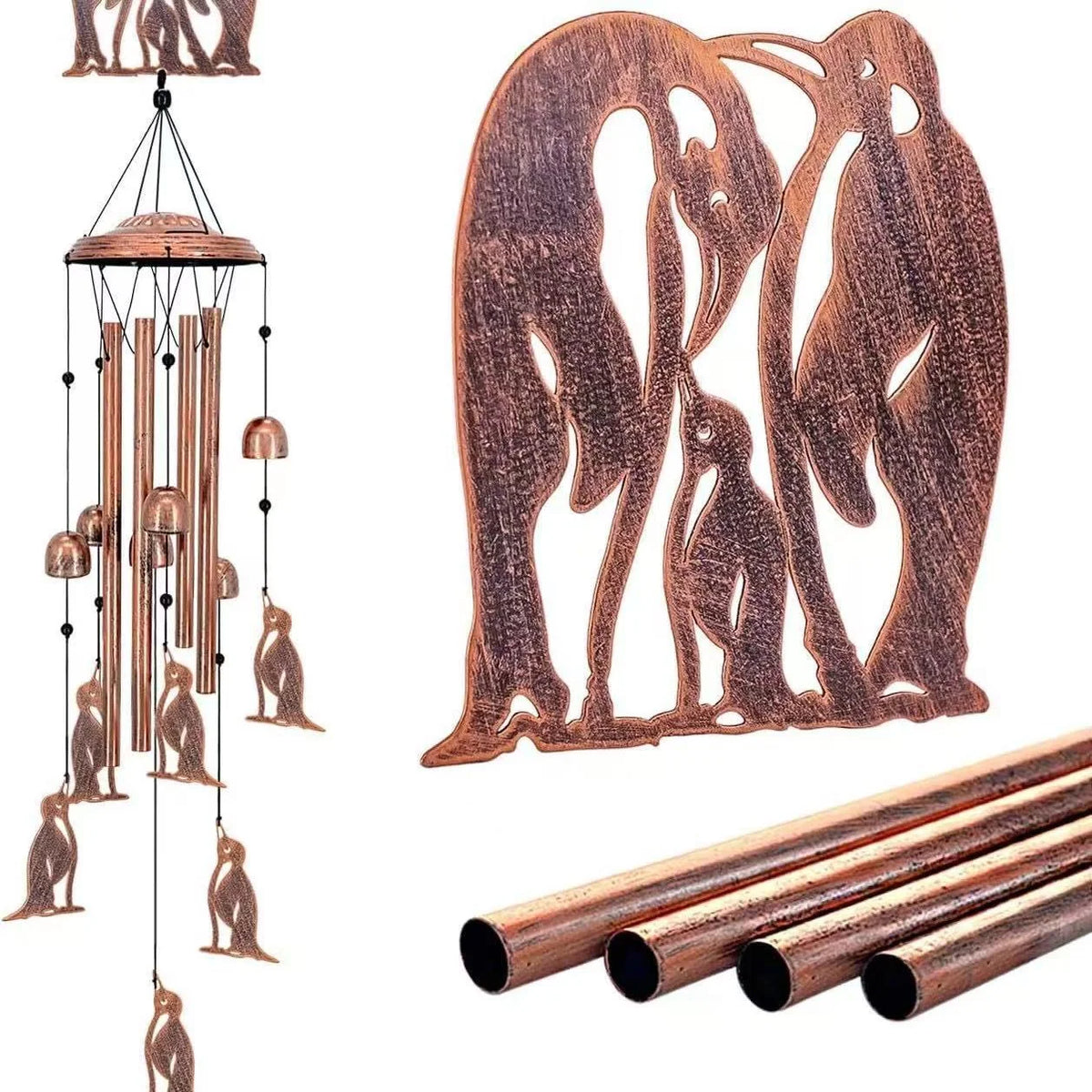 Wind Chime Dachshund Design Weather-Resistant