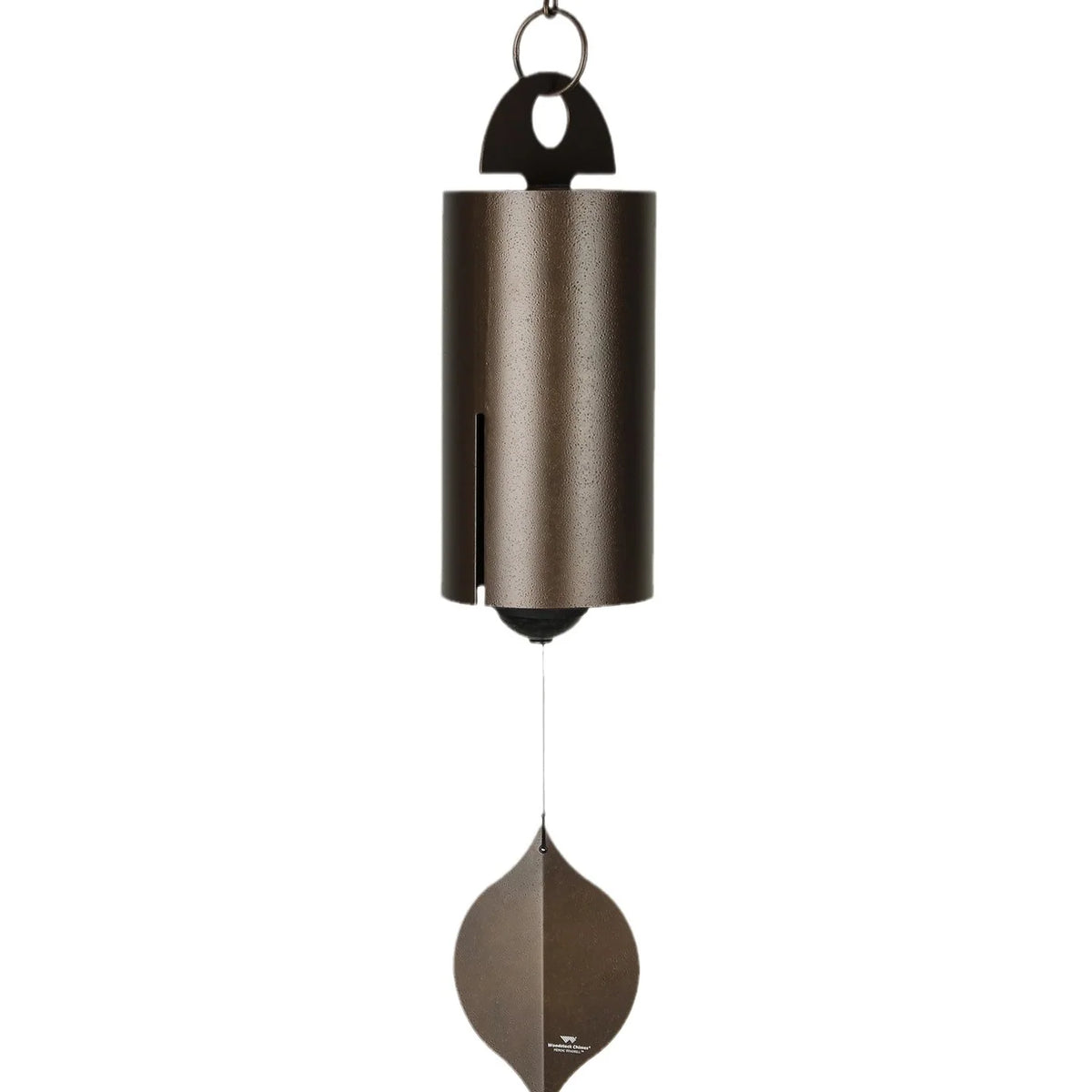 Wind Chime Weather-Resistant Cylindrical Design Leaf-Shaped Clapper