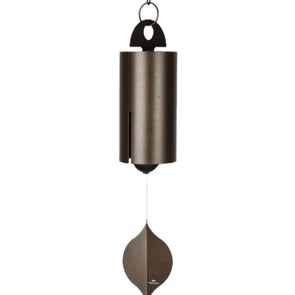 Wind Chime Weather-Resistant Cylindrical Design Leaf-Shaped Clapper