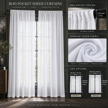 Window Curtains Satin-Sheen Holiday Print Set of 2