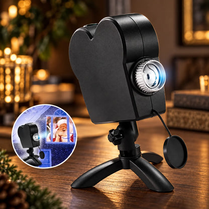 Window Projector Animated Holiday Scenes 12 Videos Tripod