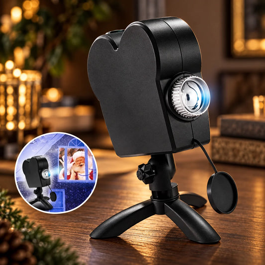 Window Projector Animated Holiday Scenes 12 Videos Tripod
